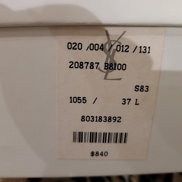 YVES SAINT LAUTENT (YSL) Ankle Strap Pump, Black & Yellow Patent shoe, size 37 - Picture 11 of 17